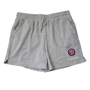 MLB Women's Embroidered Team Logo Drawstring Shorts - Chicago Cubs